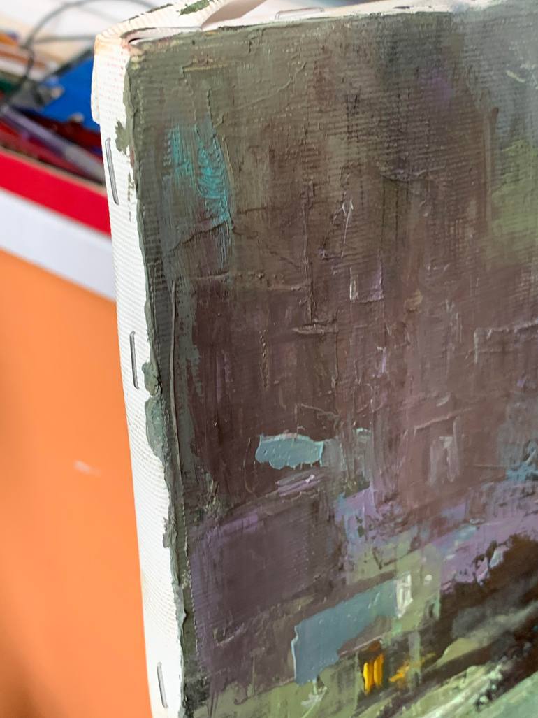 Original Expressionism Cities Painting by Dmytro Boikov