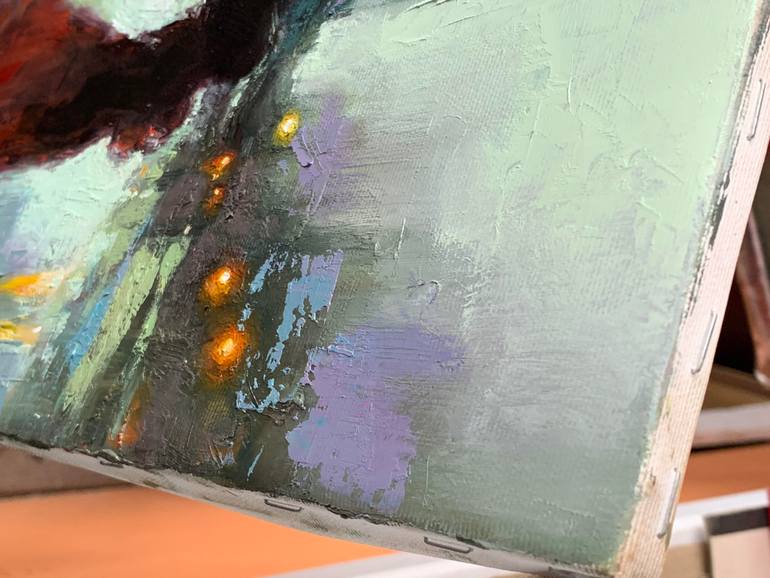 Original Expressionism Cities Painting by Dmytro Boikov