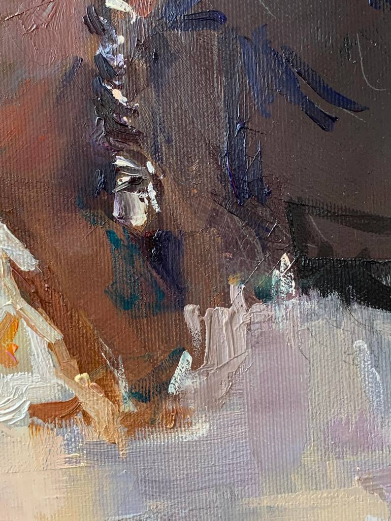 Original Expressionism People Painting by Dmytro Boikov