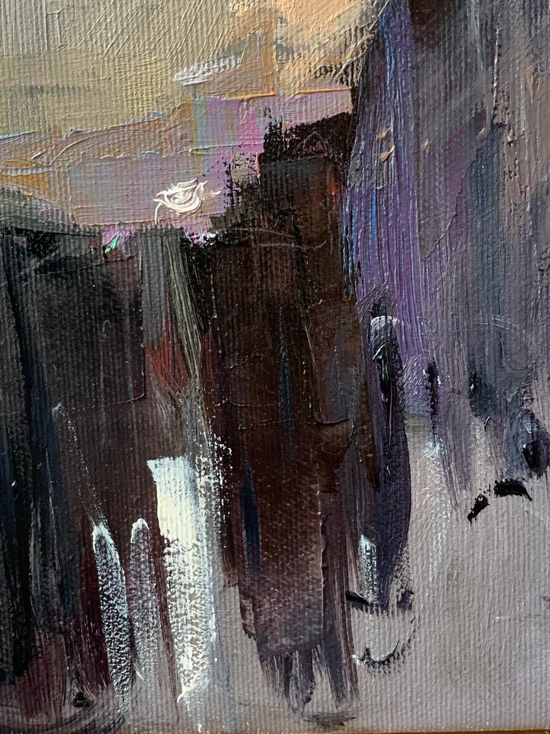 Original Expressionism People Painting by Dmytro Boikov
