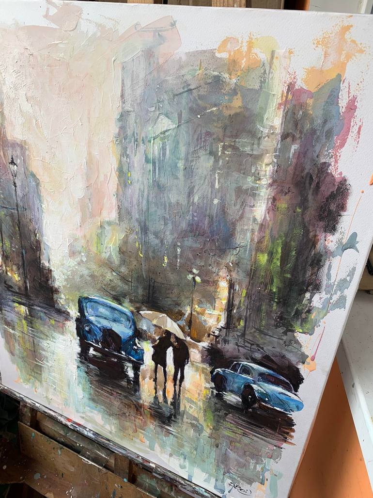 Original Contemporary Cities Painting by Dmytro Boikov