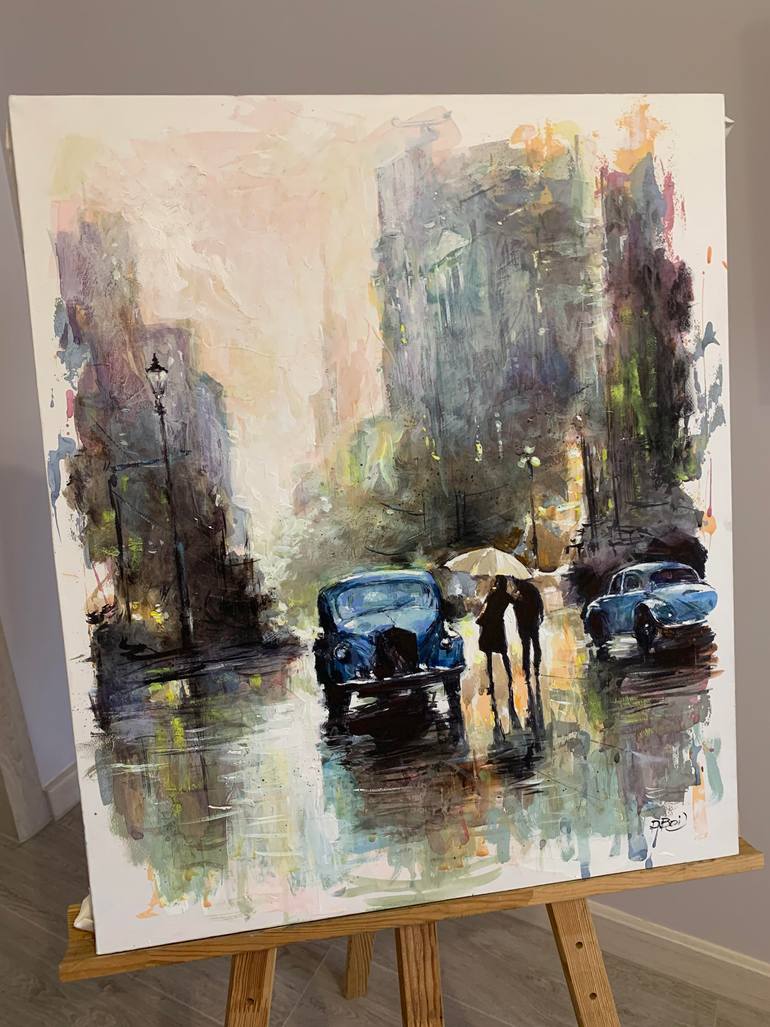 Original Contemporary Cities Painting by Dmytro Boikov