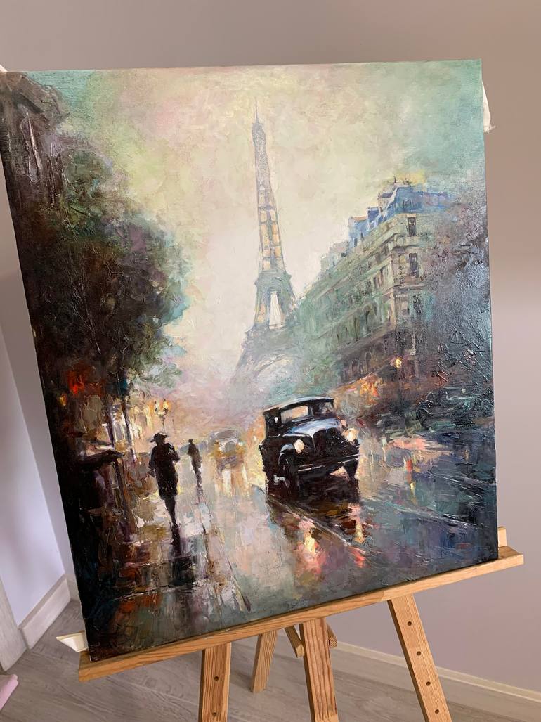 Original Expressionism Cities Painting by Dmytro Boikov
