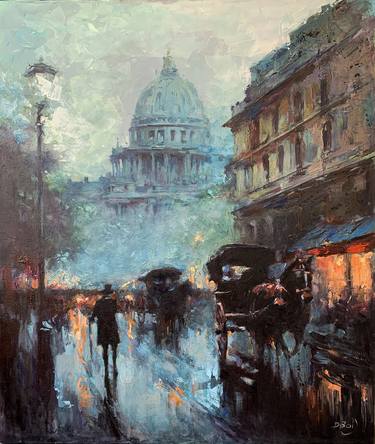 Original Expressionism Cities Paintings by Dmytro Boikov