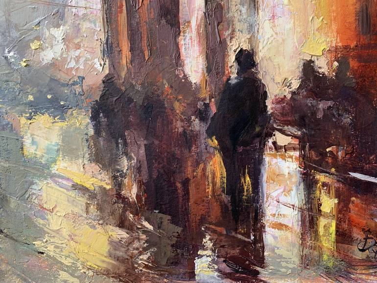 Original Expressionism Cities Painting by Dmytro Boikov