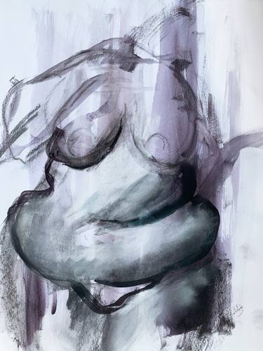 Original Figurative Nude Drawings by Evita Chrysostomou