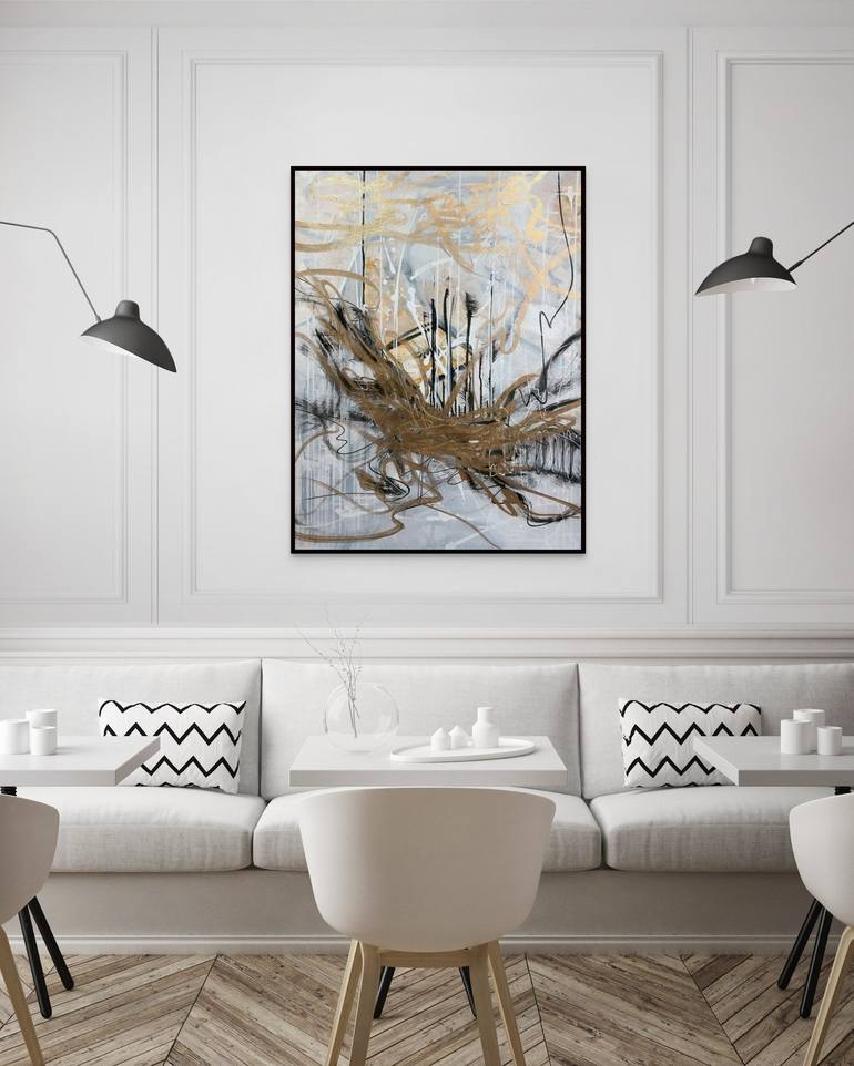 Original Abstract Painting by Iuliia Khmelevskaia