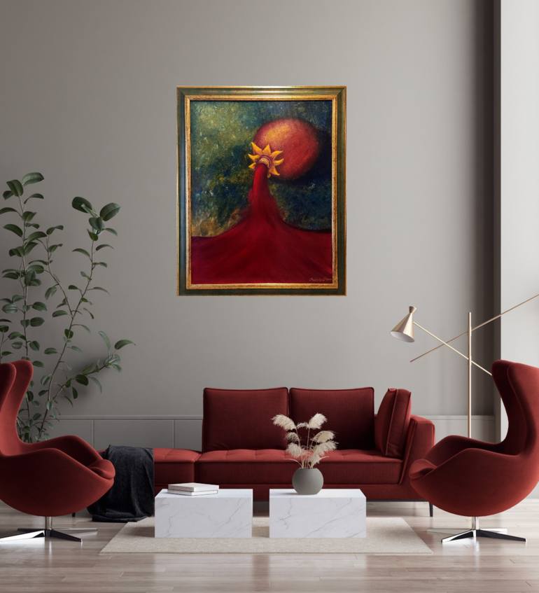 Original Surrealism Fantasy Painting by Ananda Anna Ural