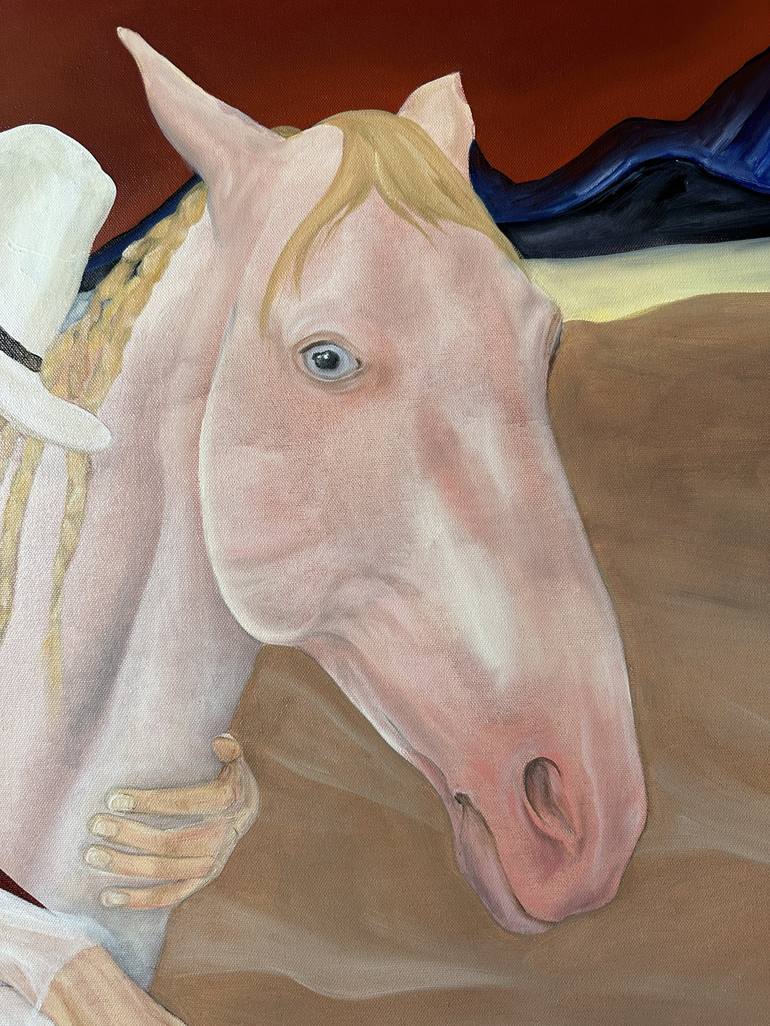 Original Figurative Horse Painting by Albina Ayhan