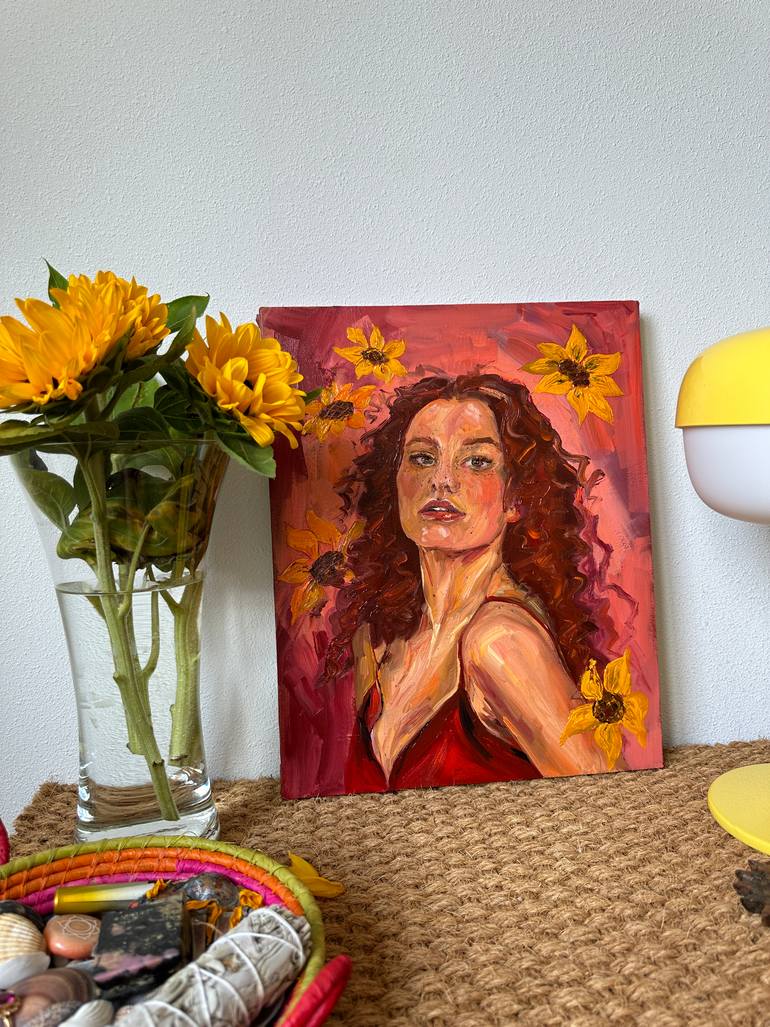 Original Portraiture Women Painting by Albina Garifullina