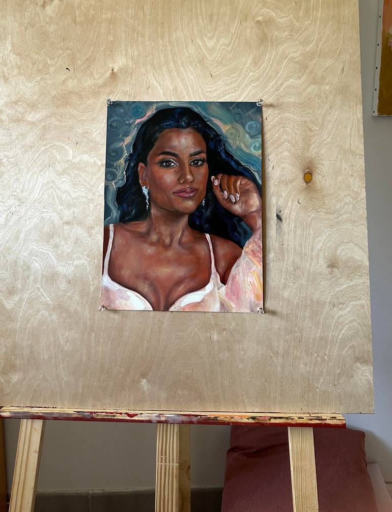 Original Portraiture Cinema Painting by Albina Garifullina