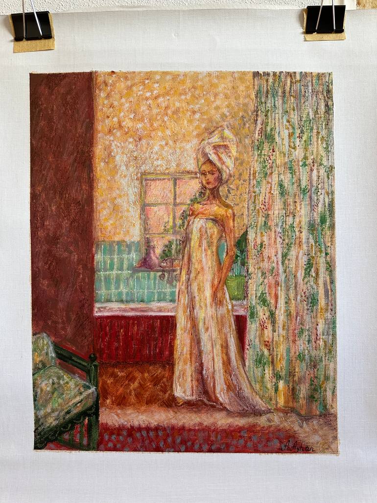Original Expressionism Home Painting by Albina Garifullina