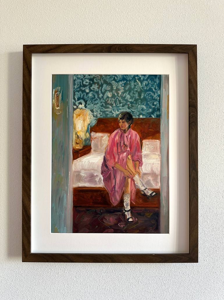 Original Art Nouveau Fashion Painting by Albina Ayhan