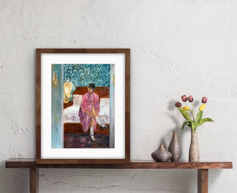 Original Art Nouveau Fashion Painting by Albina Ayhan