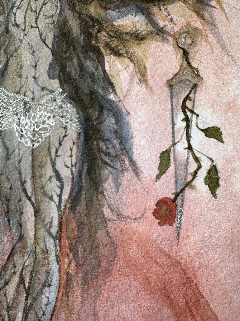 Original Art Deco Classical Mythology Painting by Albina Garifullina