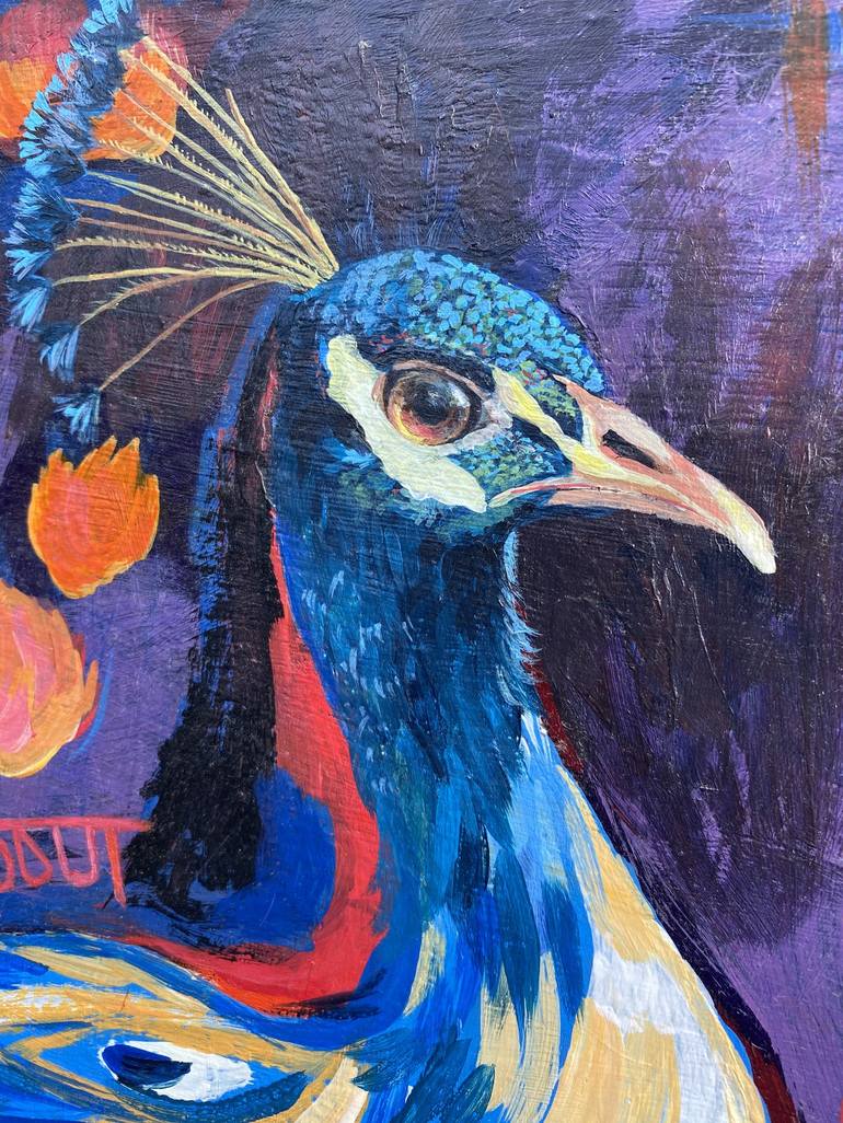 Original Impressionism Animal Painting by Inna Kalina