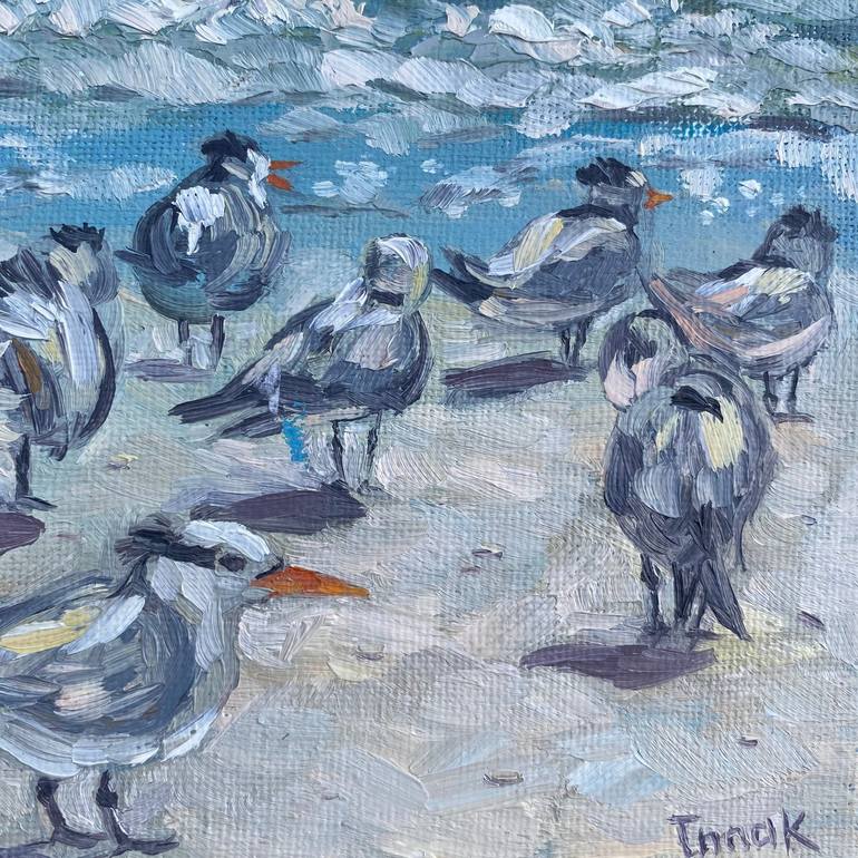 Original Impressionism Beach Painting by Inna Kalina