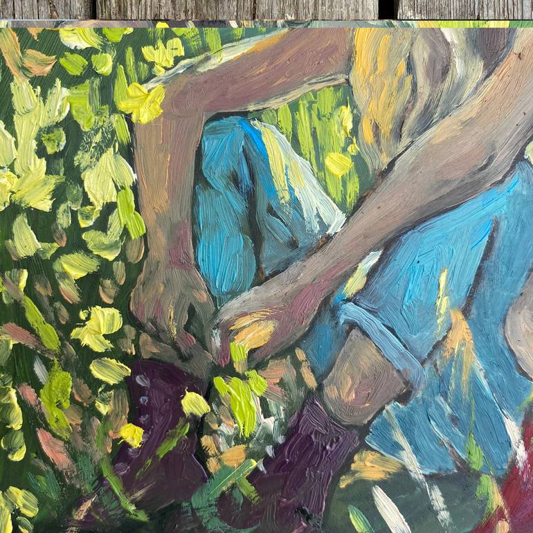 Original Impressionism People Painting by Inna Kalina