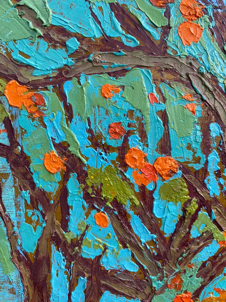 Original Impressionism Garden Painting by Inna Kalina