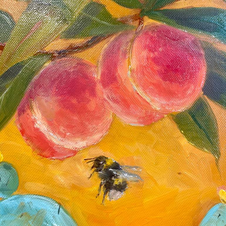 Original Expressionism Floral Painting by Inna Kalina