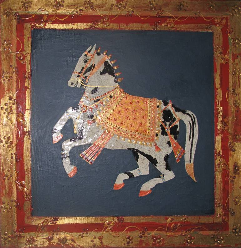 mughal horse painting