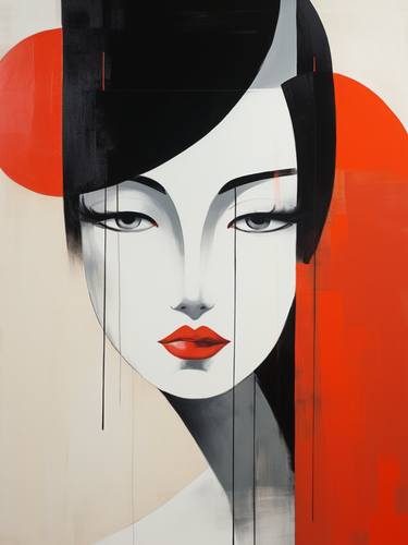 Original Abstract Women Paintings by Rostyslav Mazur