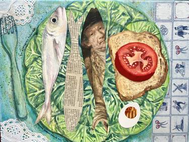 Original Modern Food Paintings by Deborah Moreno Persijn