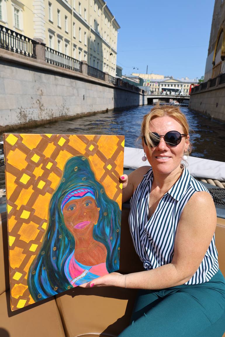 Original Figurative People Painting by Elena Suprema
