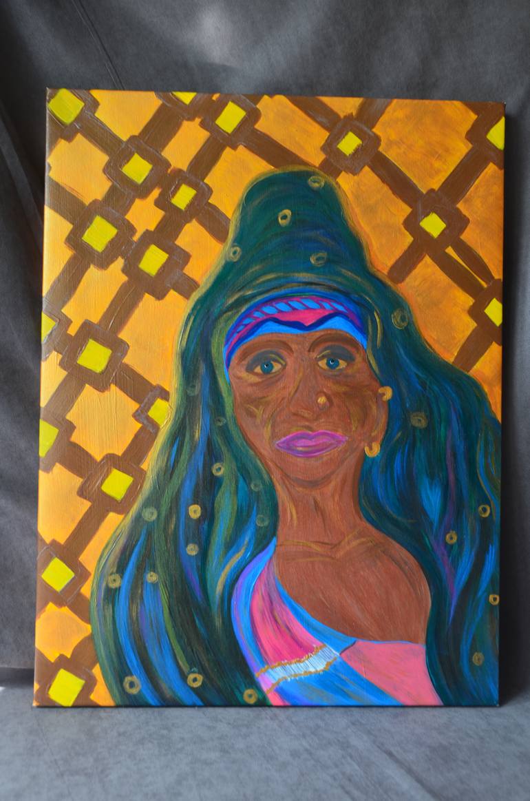 Original Figurative People Painting by Elena Suprema