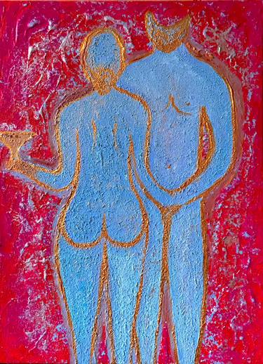 Original Figurative Love Painting by Elena Suprema