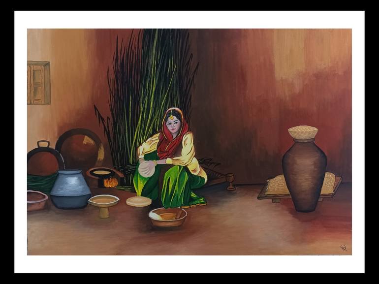 Original Women Painting by DIVYA UPPAL