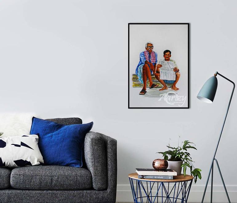 Original Realism Pop Culture/Celebrity Painting by Rhuani Rambukwelle