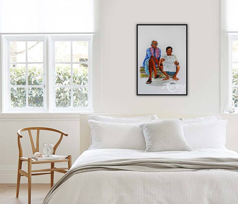Original Realism Pop Culture/Celebrity Painting by Rhuani Rambukwelle