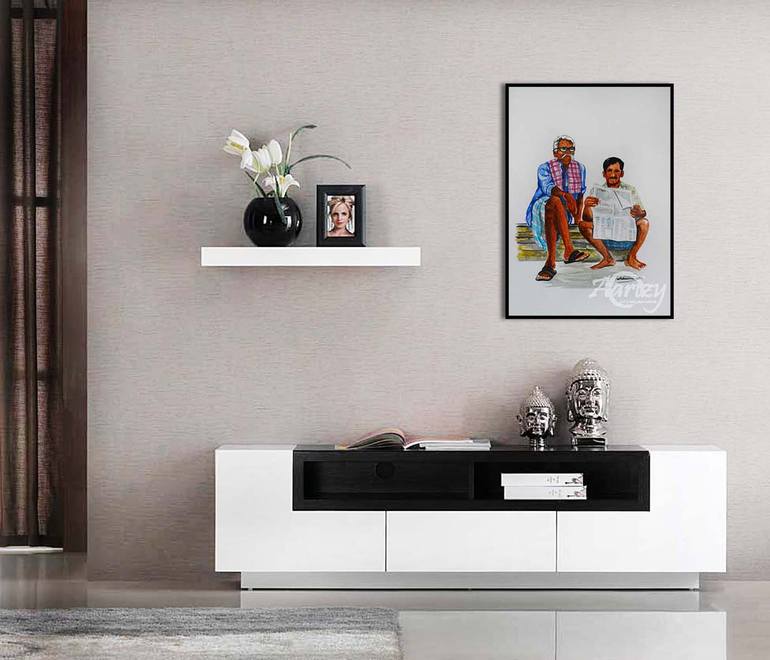 Original Realism Pop Culture/Celebrity Painting by Rhuani Rambukwelle