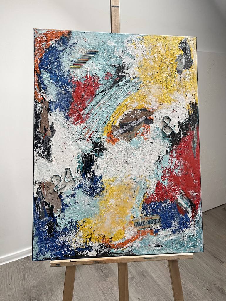 Original Abstract Expressionism Abstract Painting by Dana Stoica