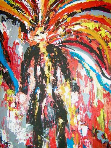 Original Abstract Expressionism Men Paintings by Dana Stoica