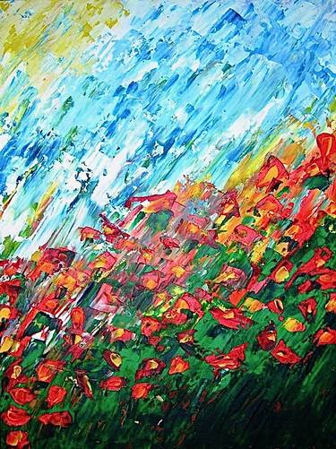 Print of Impressionism Floral Paintings by Dana Stoica