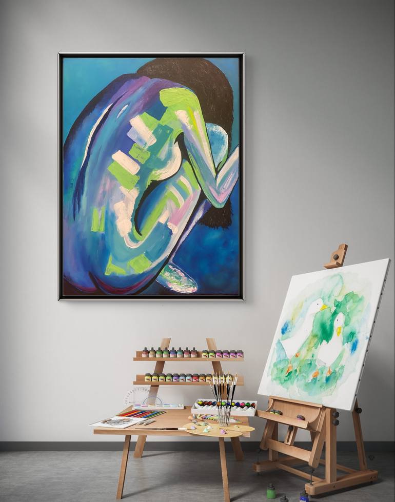 Original Figurative Abstract Painting by Tarika Batra Ahmad