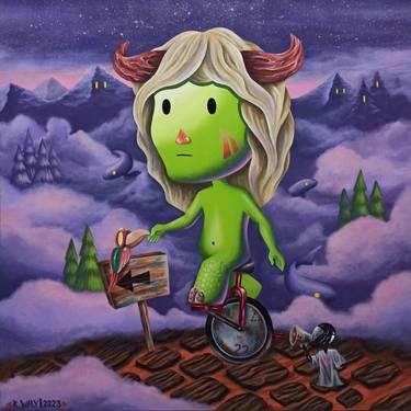 Original Surrealism Fantasy Paintings by Waly Daffa