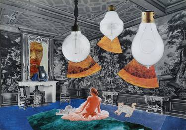 Print of Dada Interiors Collage by Ekaterina Anikina