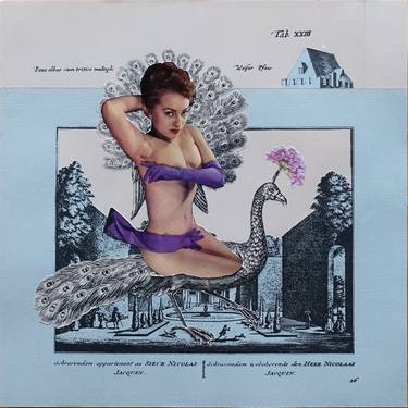 Original Dada Nude Collage by Ekaterina Anikina