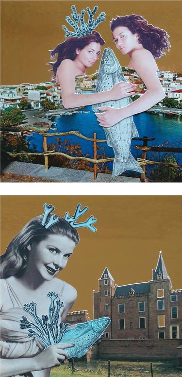 Original Contemporary Women Collage by Ekaterina Anikina