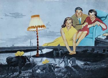 Original Contemporary People Collage by Ekaterina Anikina