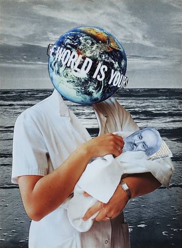 Print of Dada Science/Technology Collage by Ekaterina Anikina