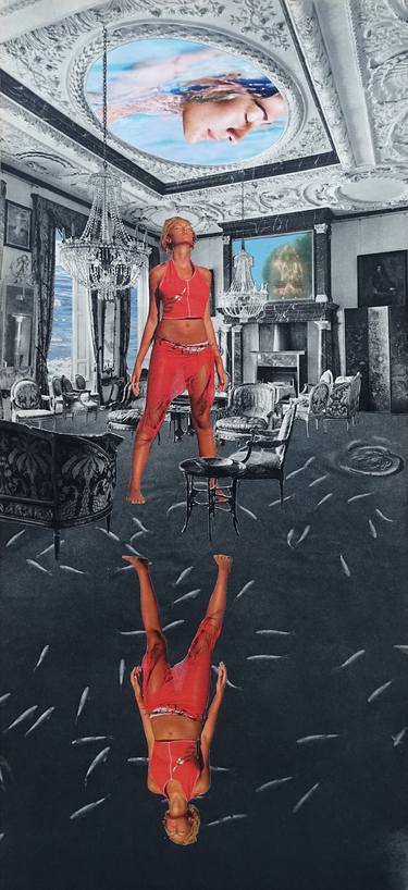 Print of Conceptual Fantasy Collage by Ekaterina Anikina