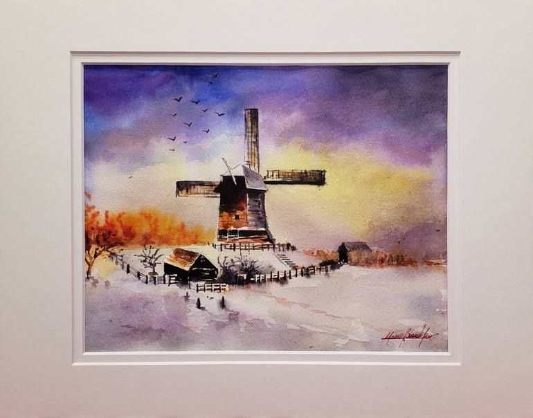 Original Impressionism Landscape Painting by Marco Bermudez