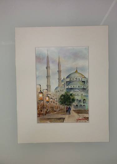 Istanbul,  5 x 6 inches, Watercolor Painting thumb