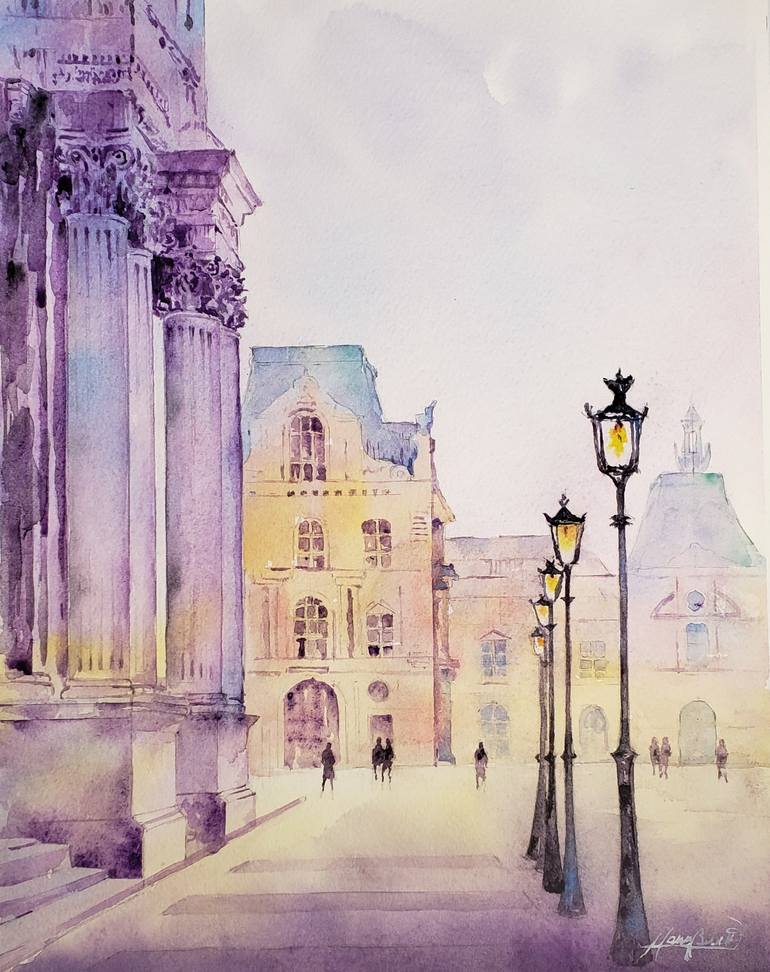 Original Abstract Expressionism Architecture Paintings by Marco Bermudez