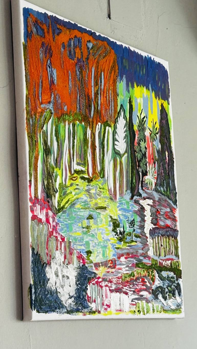 Original Street Art Landscape Painting by Ruth zavala