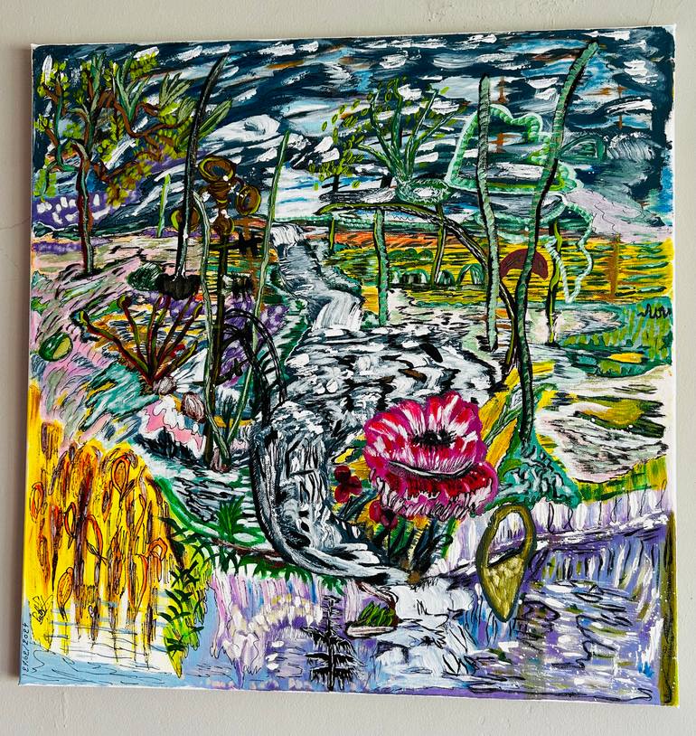 Original Contemporary Nature Painting by Ruth Zavala